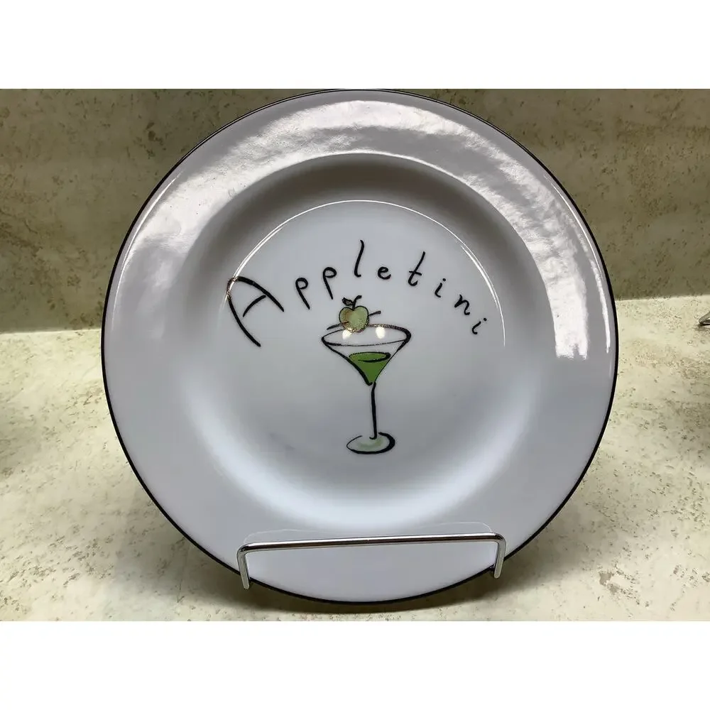 Pottery Barn Martini Cocktail Plates - 8